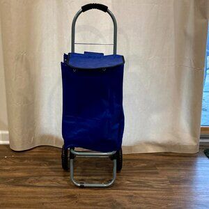 Whitmor lightweight BLUE Rolling Bag Cart